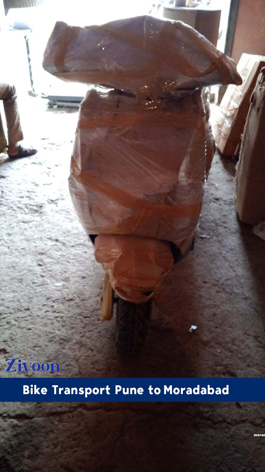 Bike Packers and Movers Pune to Moradabad